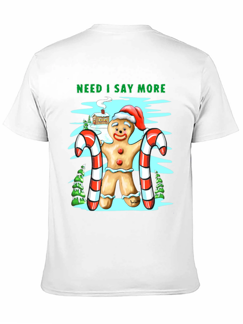 Gingerbread Man Christmas T-Shirt
