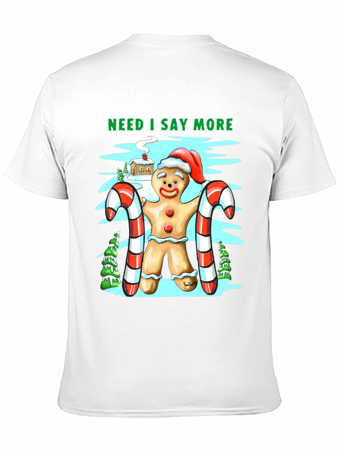 Gingerbread Man Christmas T-Shirt