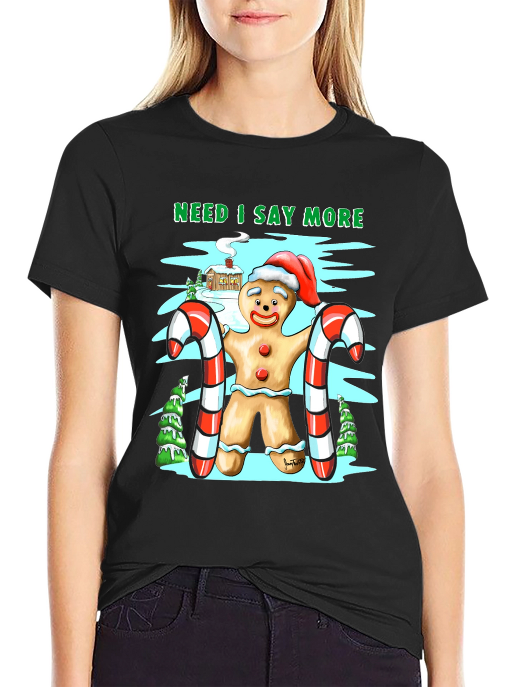 Gingerbread Man Christmas T-Shirt