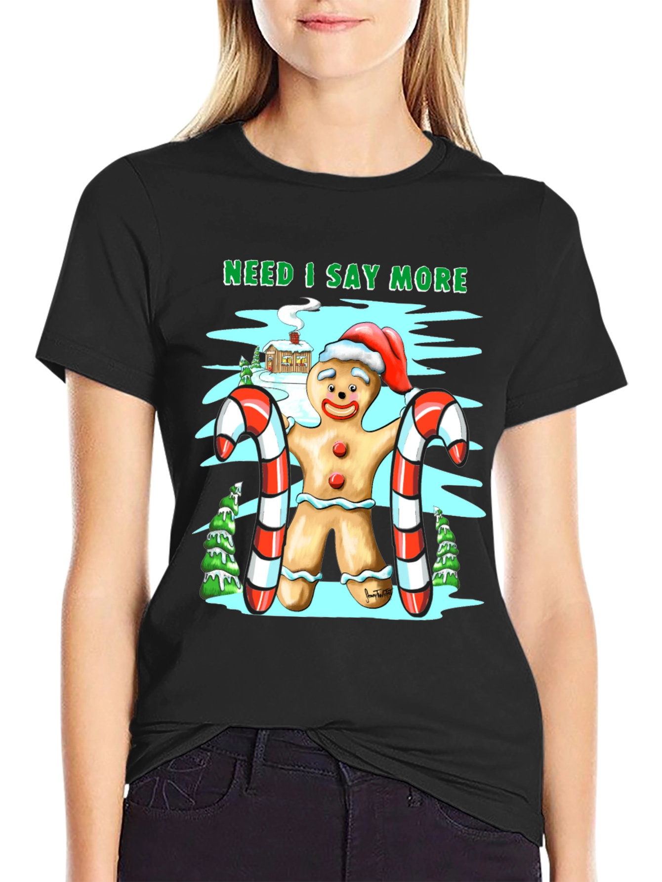 Gingerbread Man Christmas T-Shirt