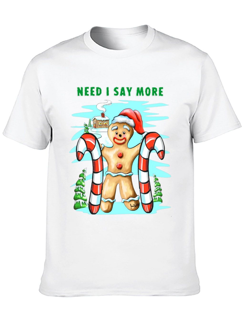 Gingerbread Man Christmas T-Shirt