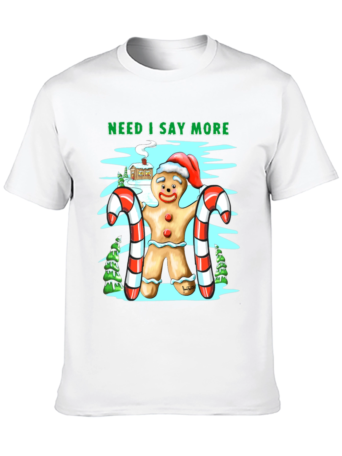 Gingerbread Man Christmas T-Shirt