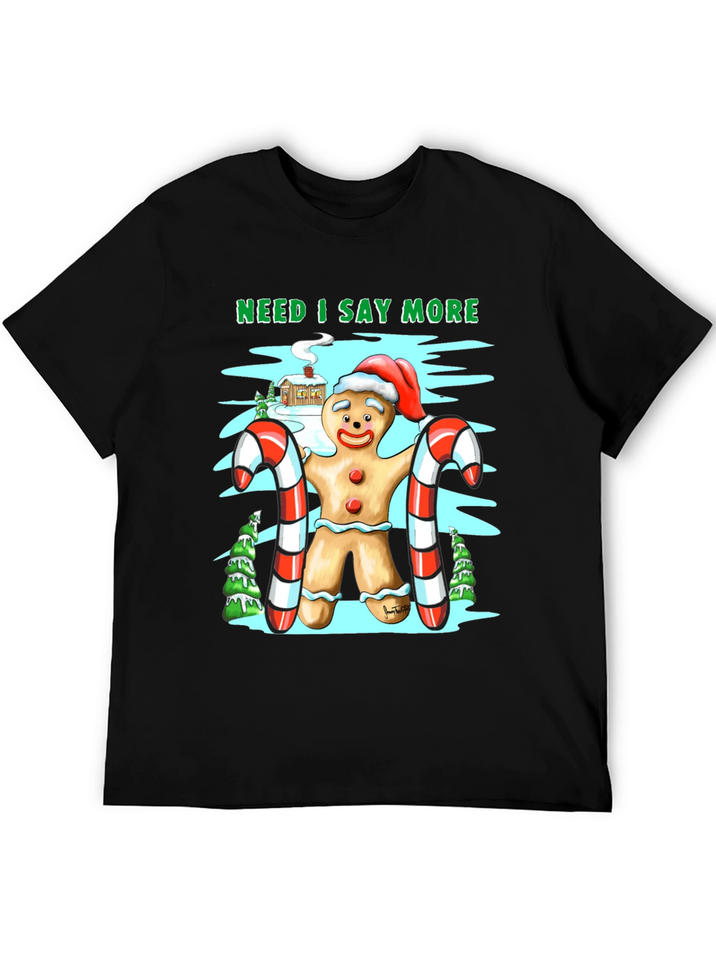 Gingerbread Man Christmas T-Shirt