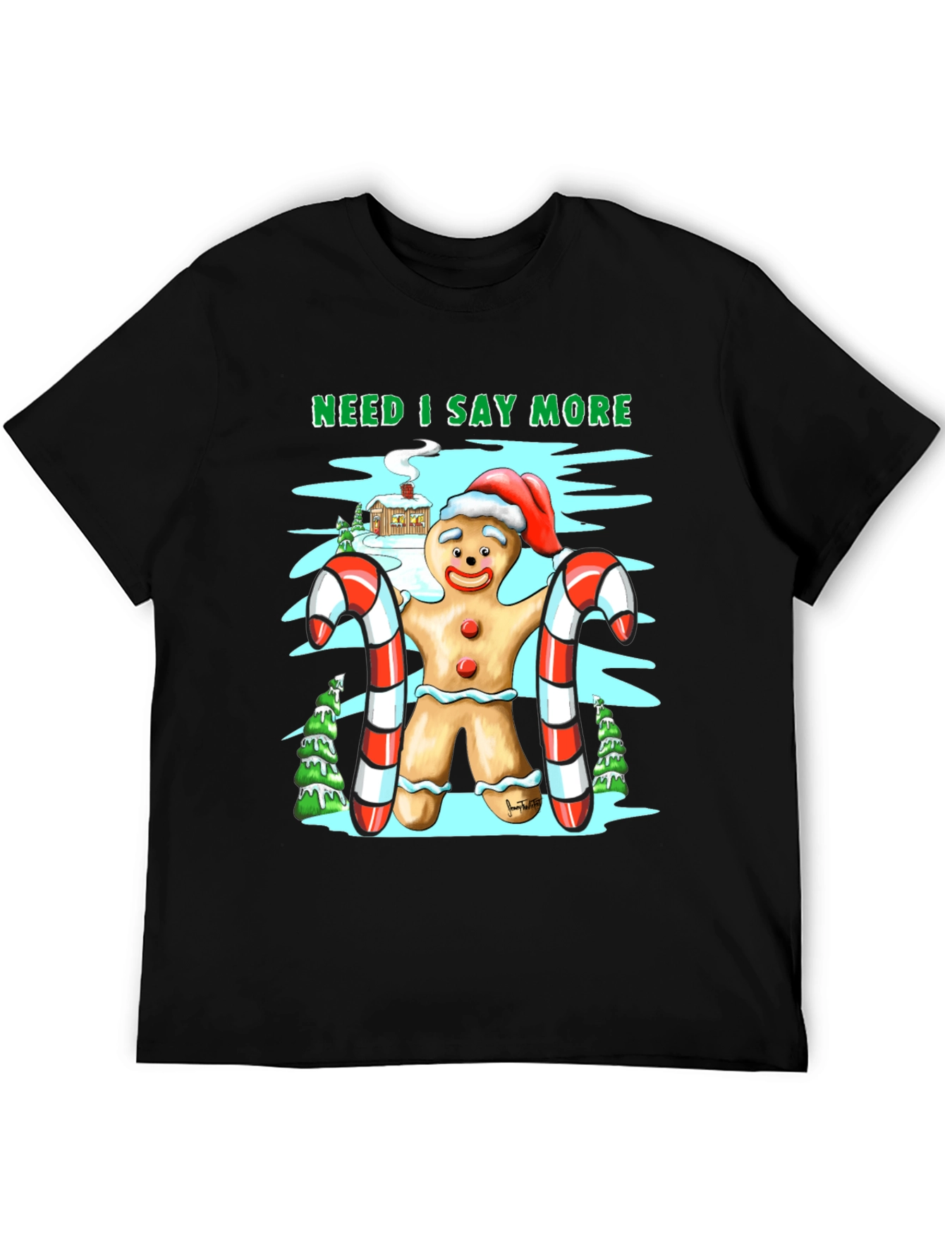 Gingerbread Man Christmas T-Shirt