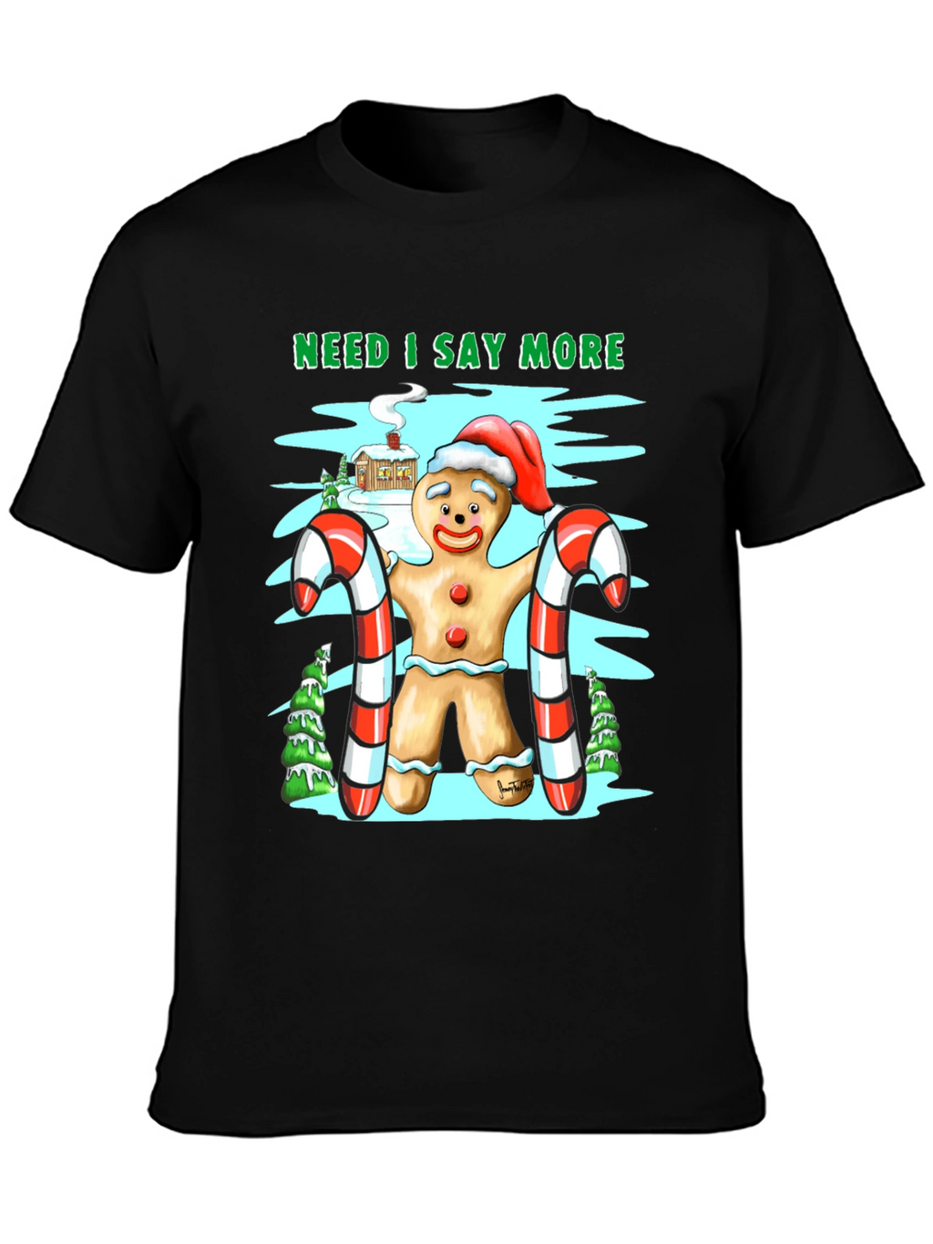 Gingerbread Man Christmas T-Shirt