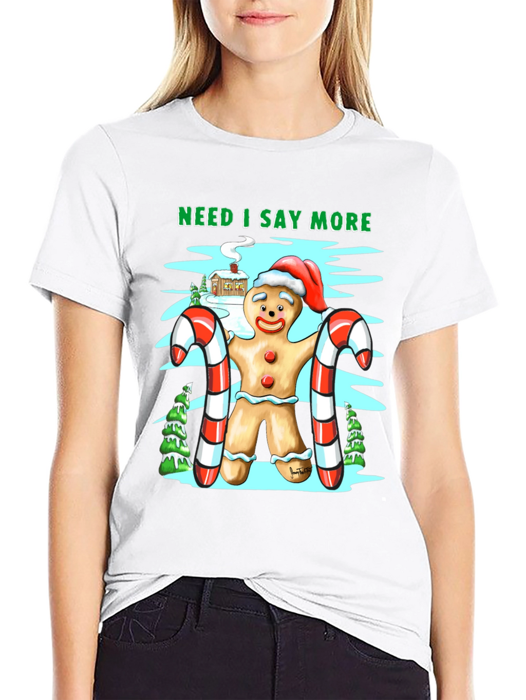 Gingerbread Man Christmas T-Shirt