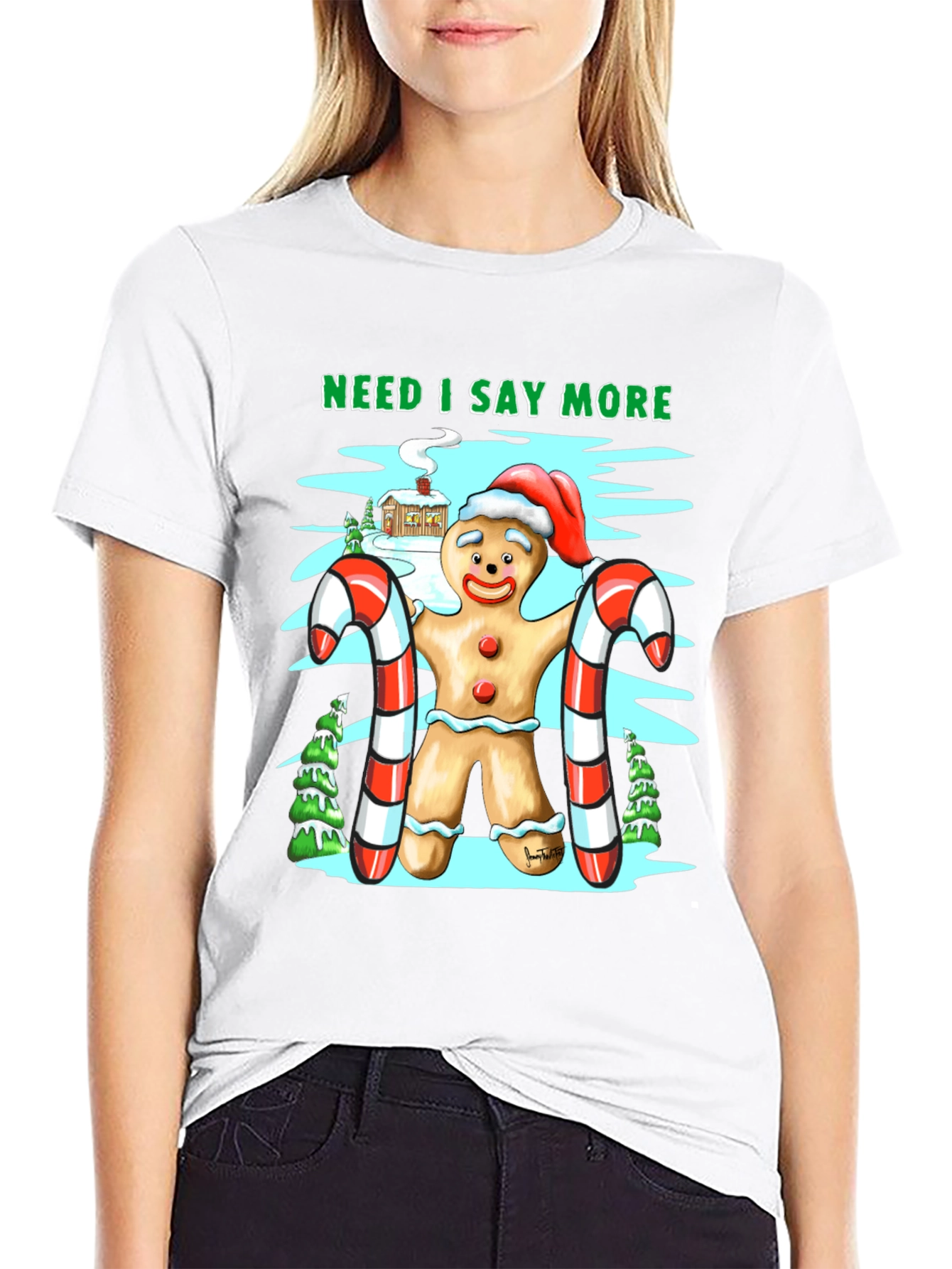 Gingerbread Man Christmas T-Shirt