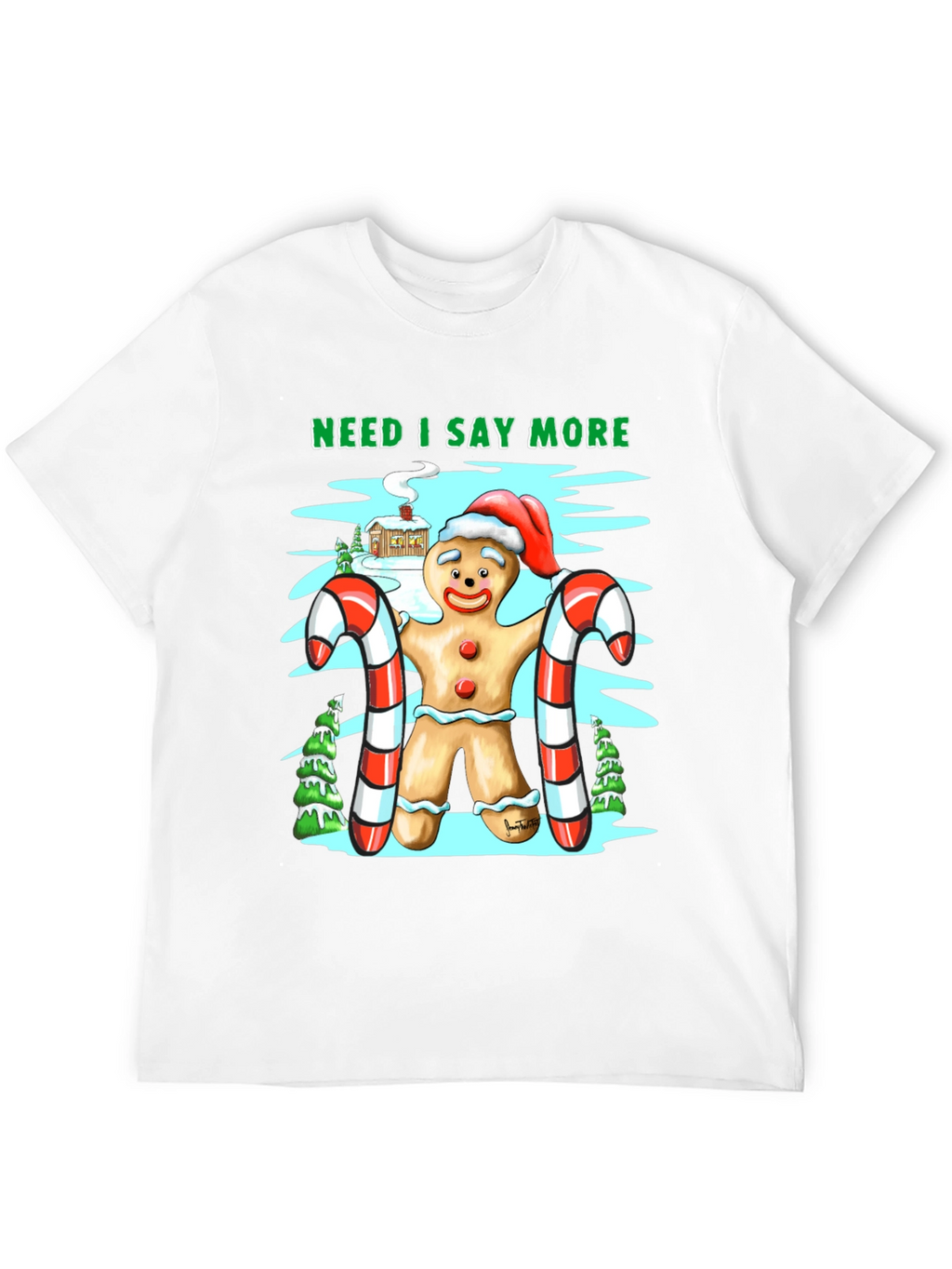 Gingerbread Man Christmas T-Shirt