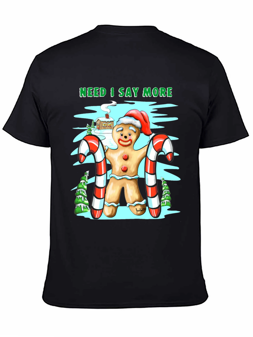 Gingerbread Man Christmas T-Shirt
