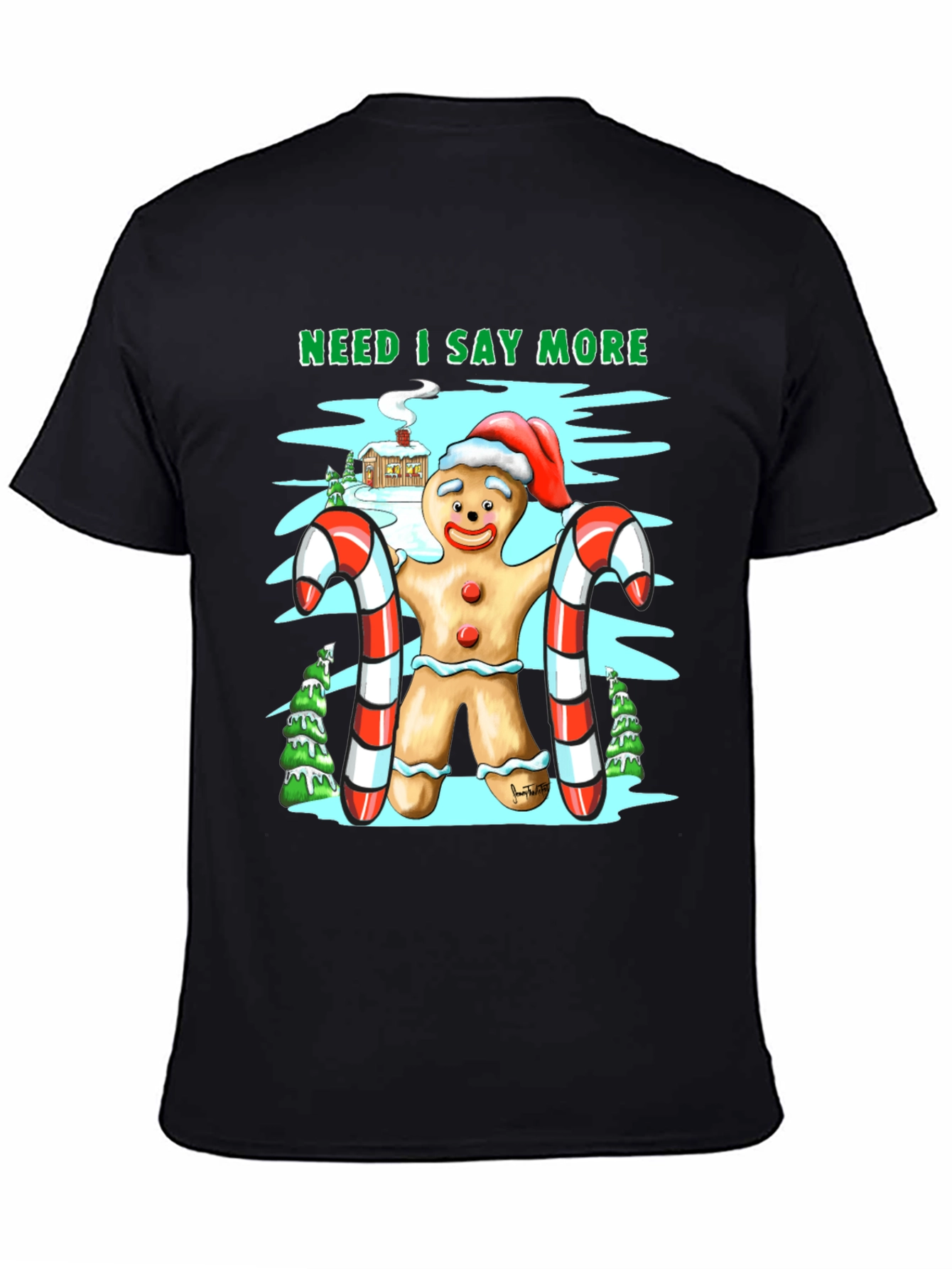 Gingerbread Man Christmas T-Shirt