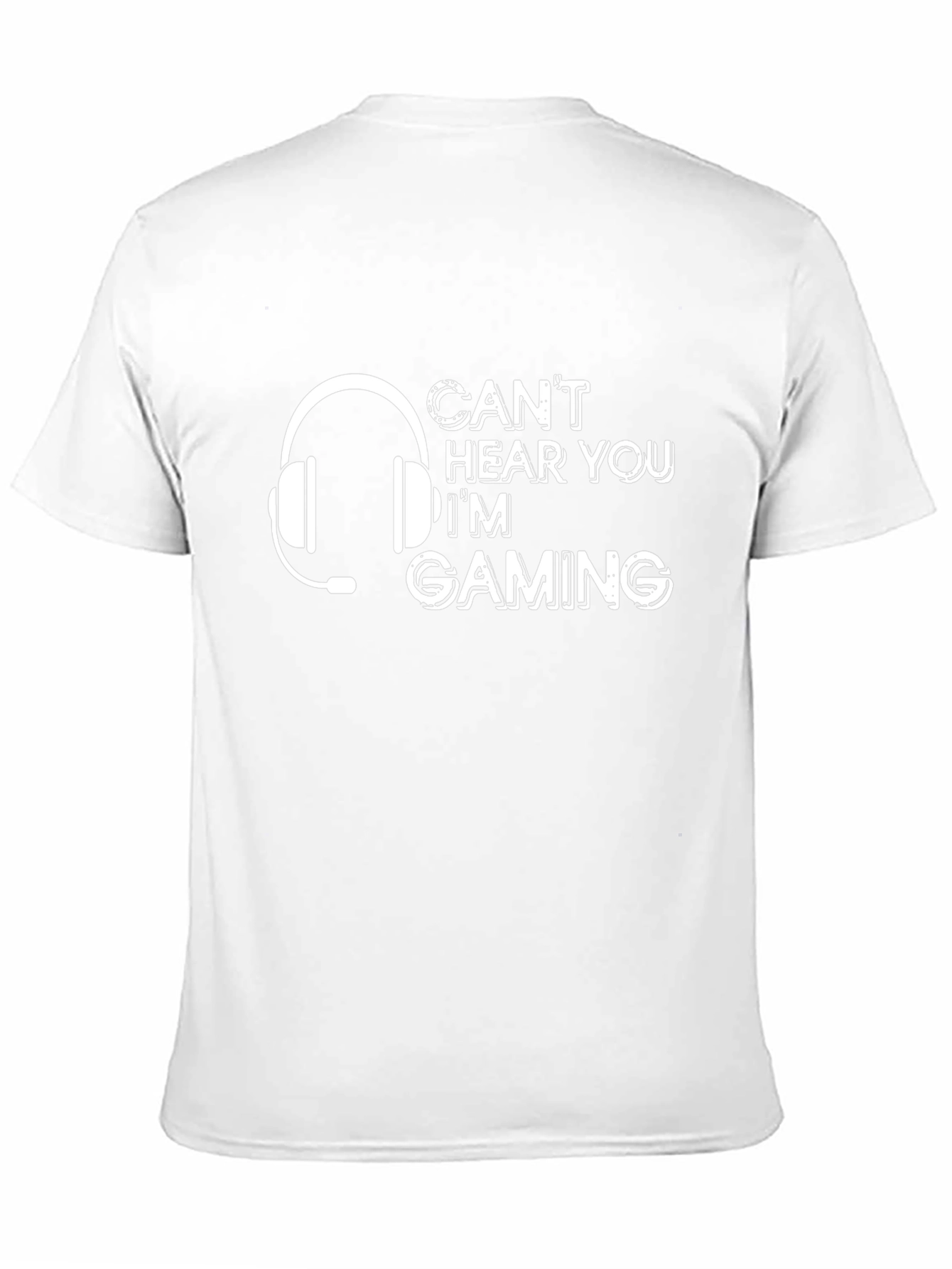 Cant Hear You Im Gaming Black T-Shirt