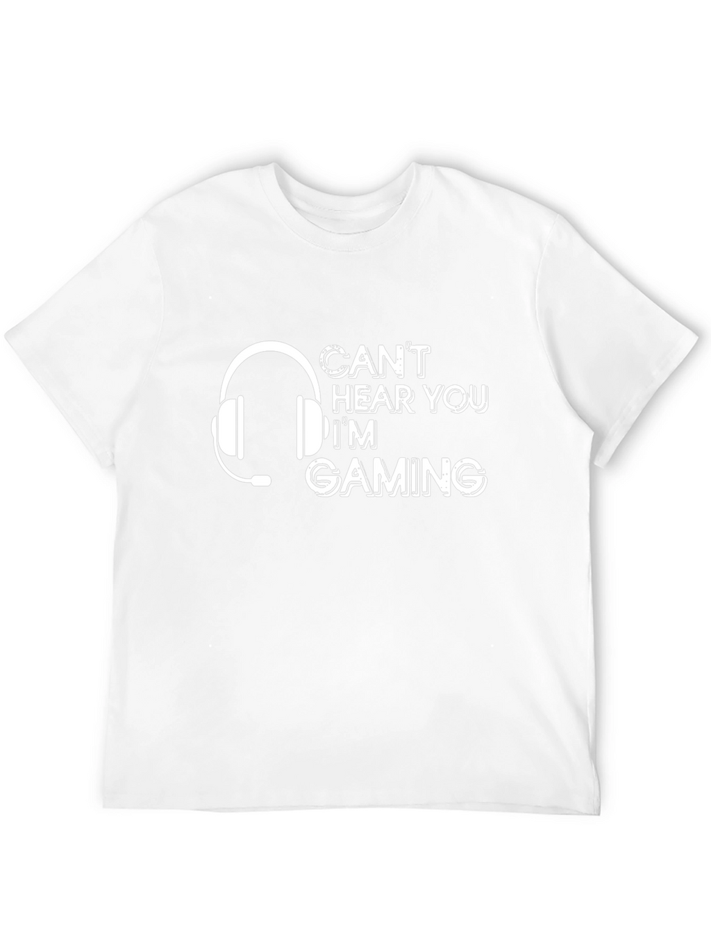Cant Hear You Im Gaming Black T-Shirt
