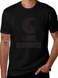 I Love Elephants! Graphic Tee