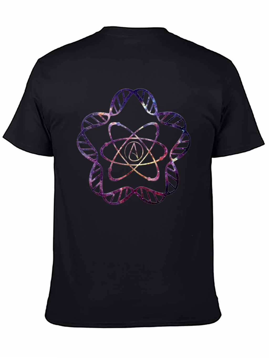 Galaxy Atheist Atom DNA T-Shirt