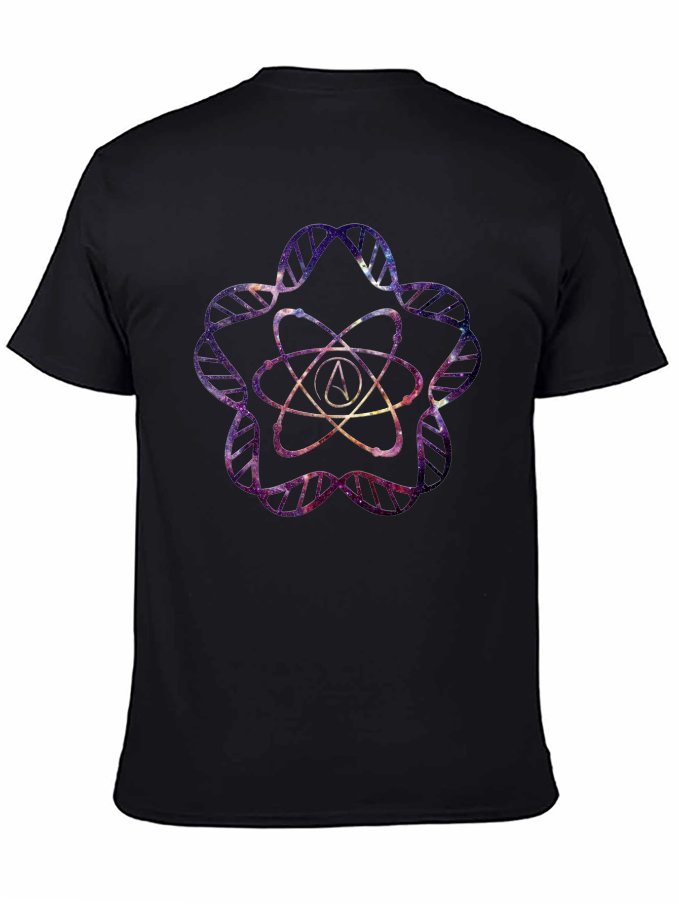 Galaxy Atheist Atom DNA T-Shirt