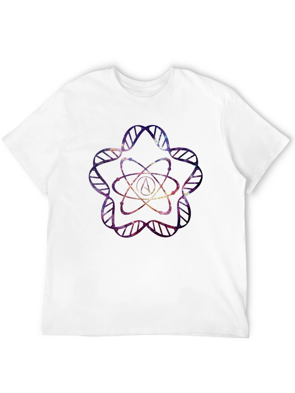Galaxy Atheist Atom DNA T-Shirt