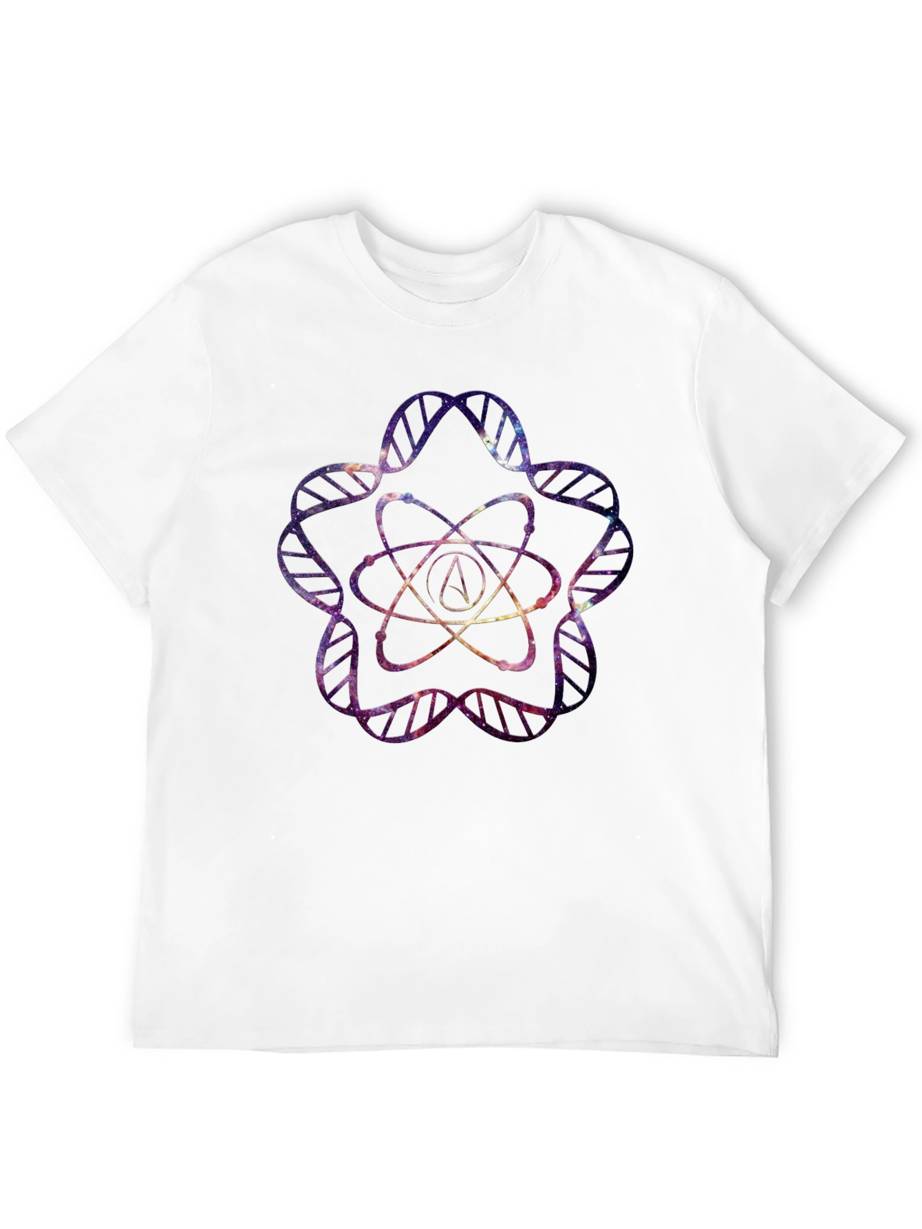 Galaxy Atheist Atom DNA T-Shirt