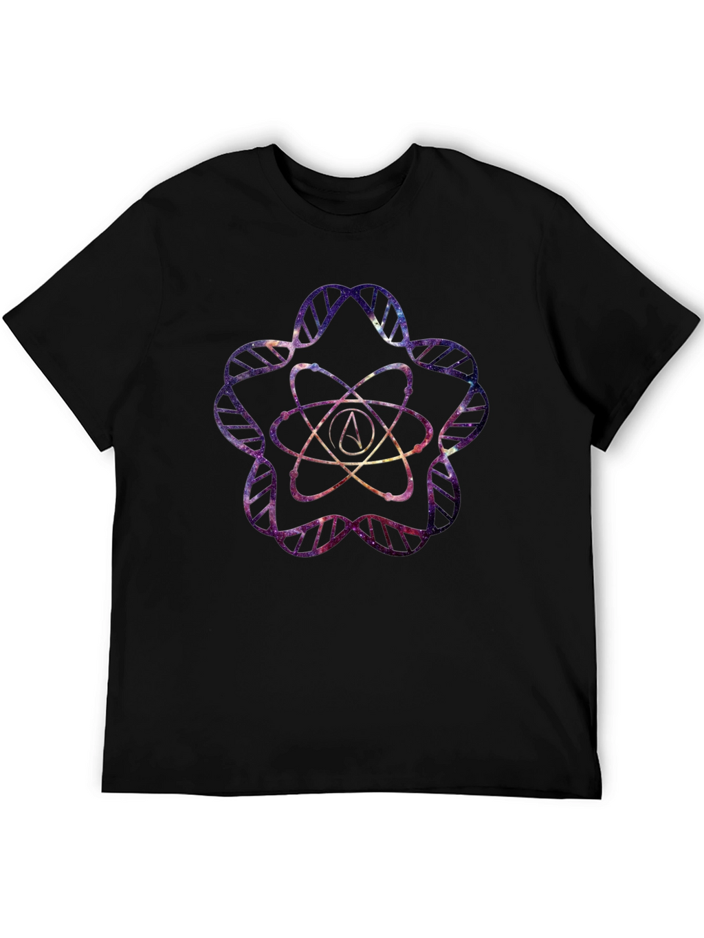 Galaxy Atheist Atom DNA T-Shirt