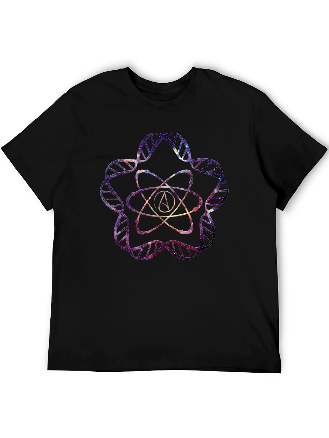 Galaxy Atheist Atom DNA T-Shirt