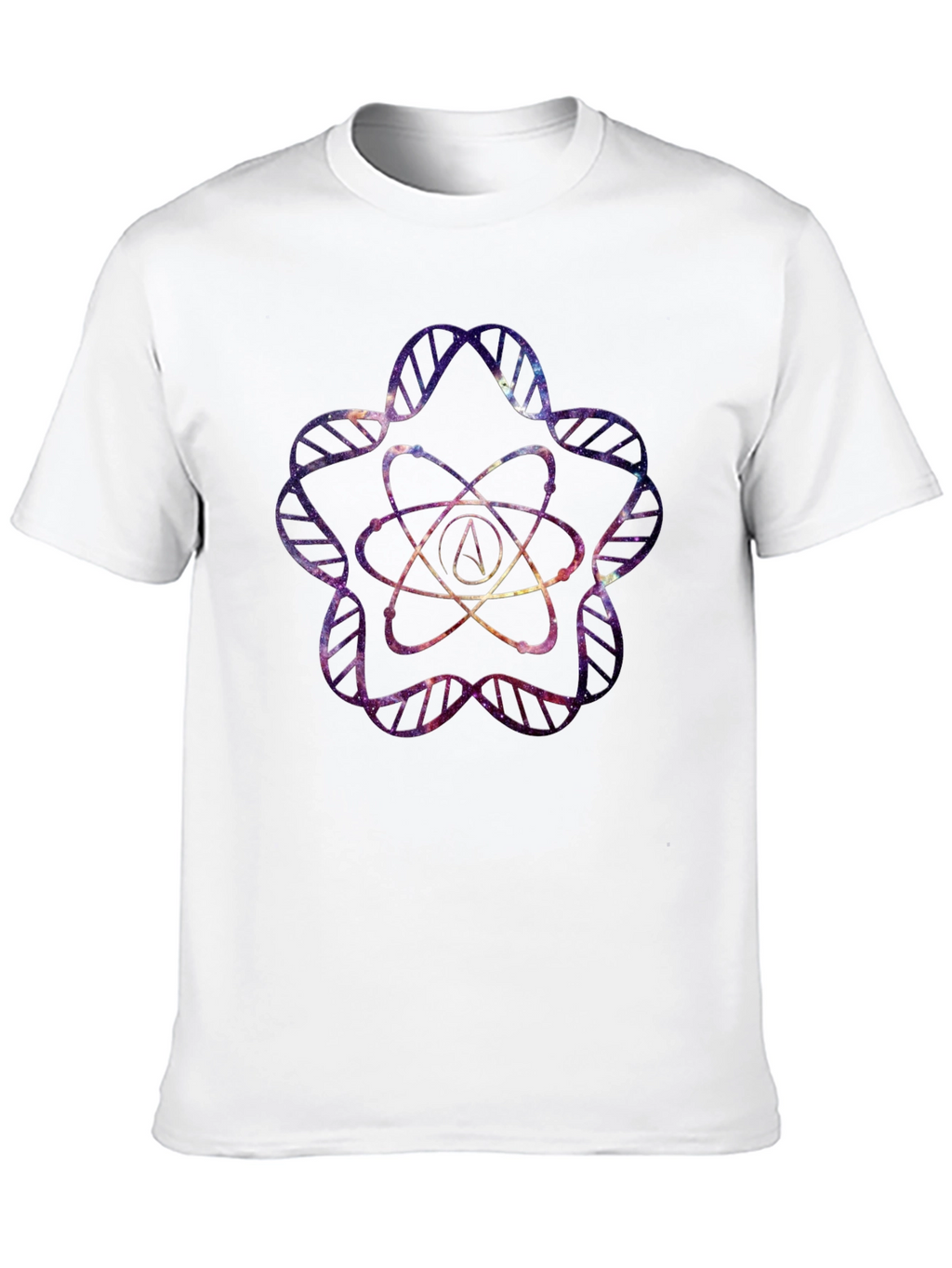 Galaxy Atheist Atom DNA T-Shirt