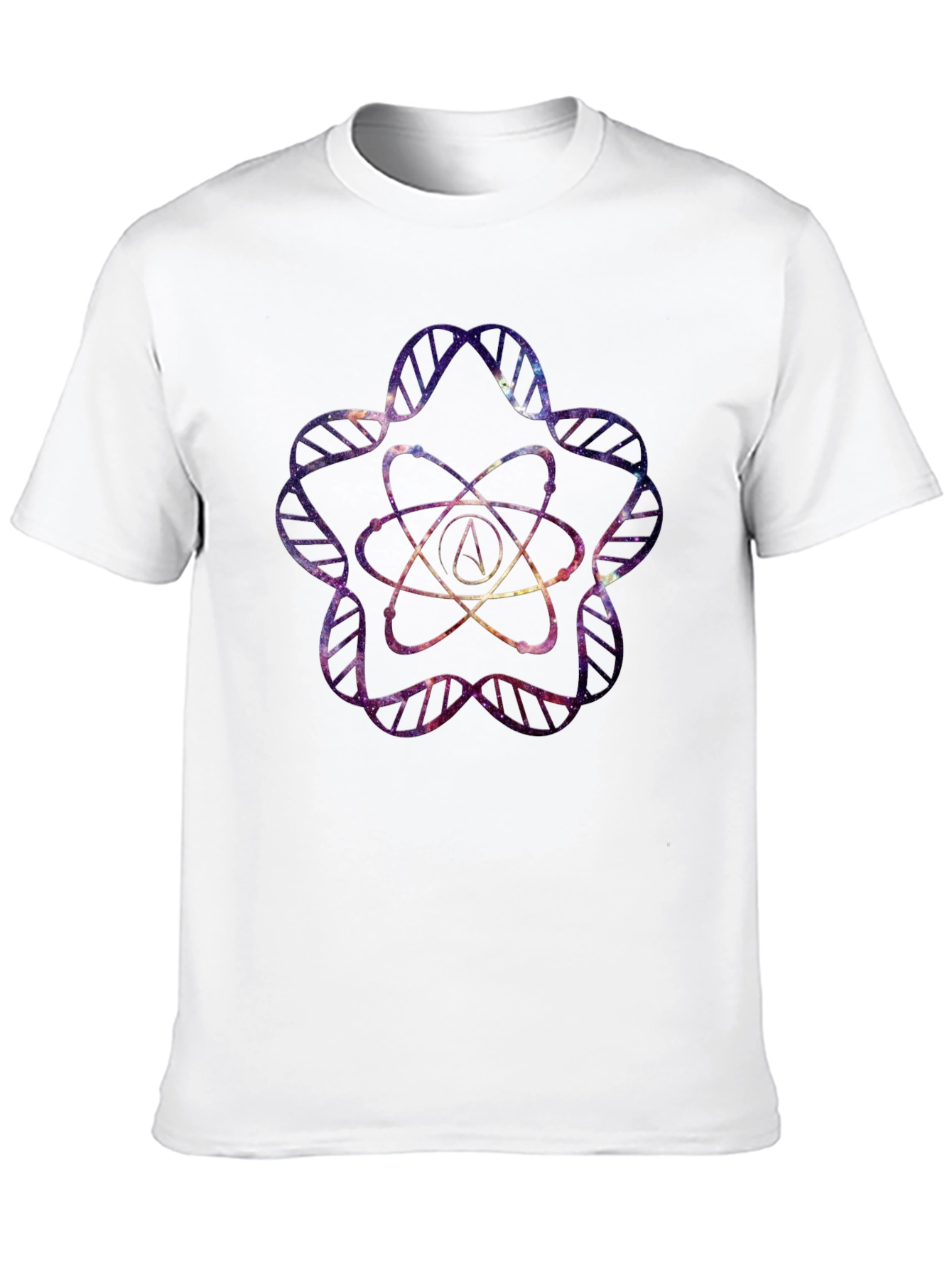 Galaxy Atheist Atom DNA T-Shirt