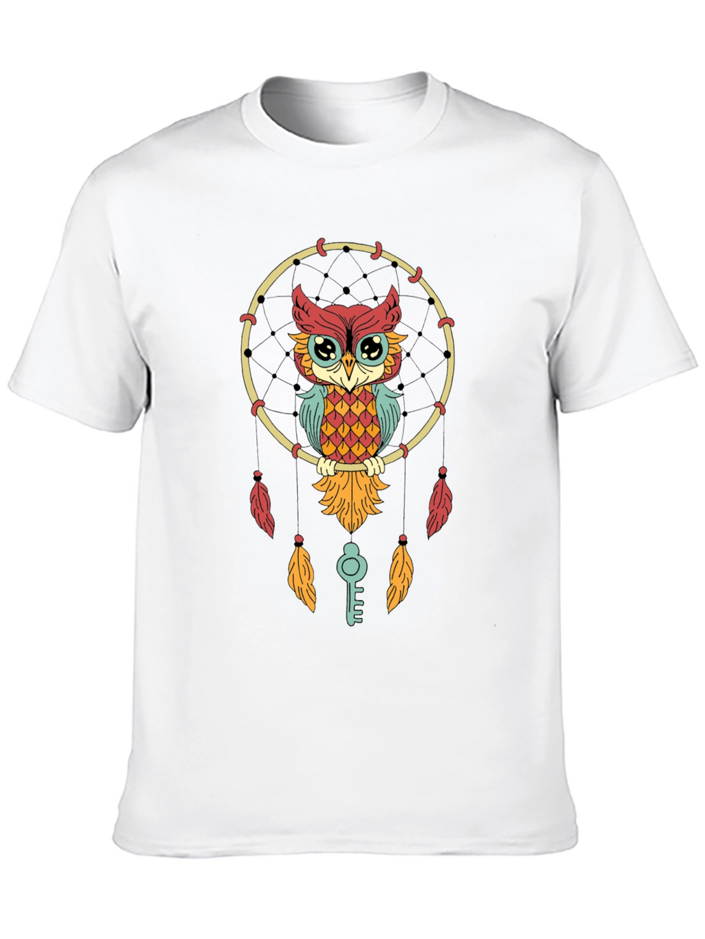 Owl Dreamcatcher Graphic Tee - Stylish Unisex T-Shirt