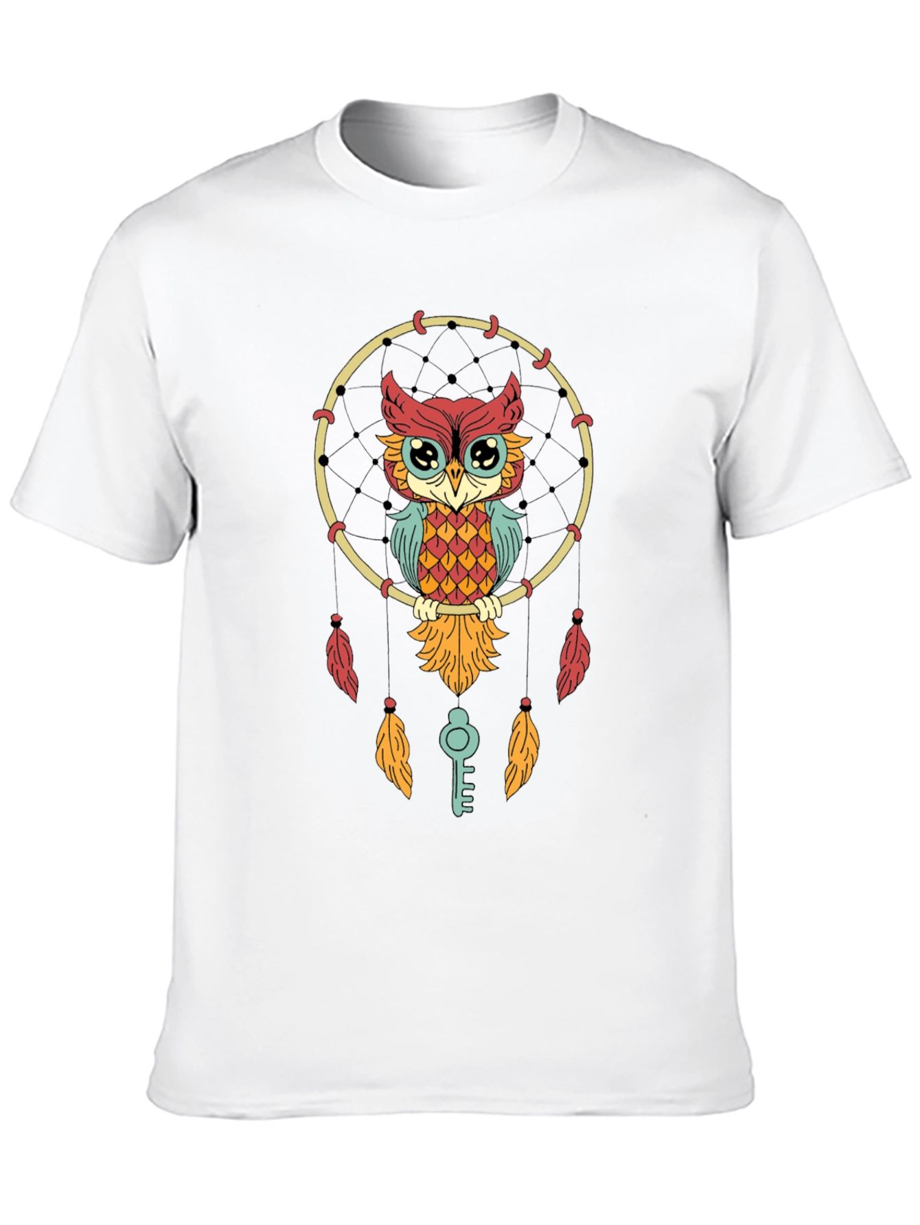 Owl Dreamcatcher Graphic Tee - Stylish Unisex T-Shirt