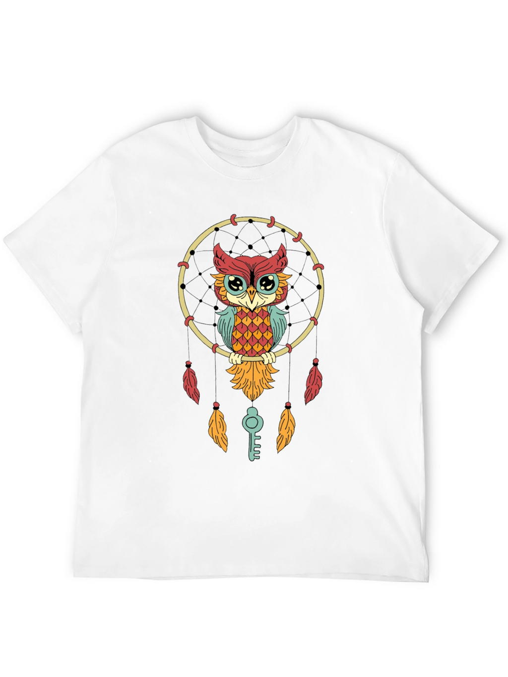Owl Dreamcatcher Graphic Tee - Stylish Unisex T-Shirt