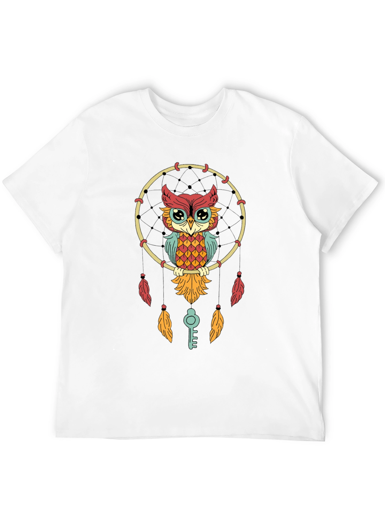 Owl Dreamcatcher Graphic Tee - Stylish Unisex T-Shirt