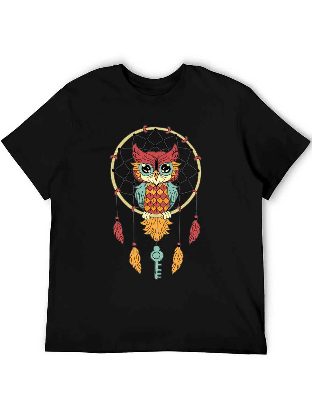 Owl Dreamcatcher Graphic Tee - Stylish Unisex T-Shirt