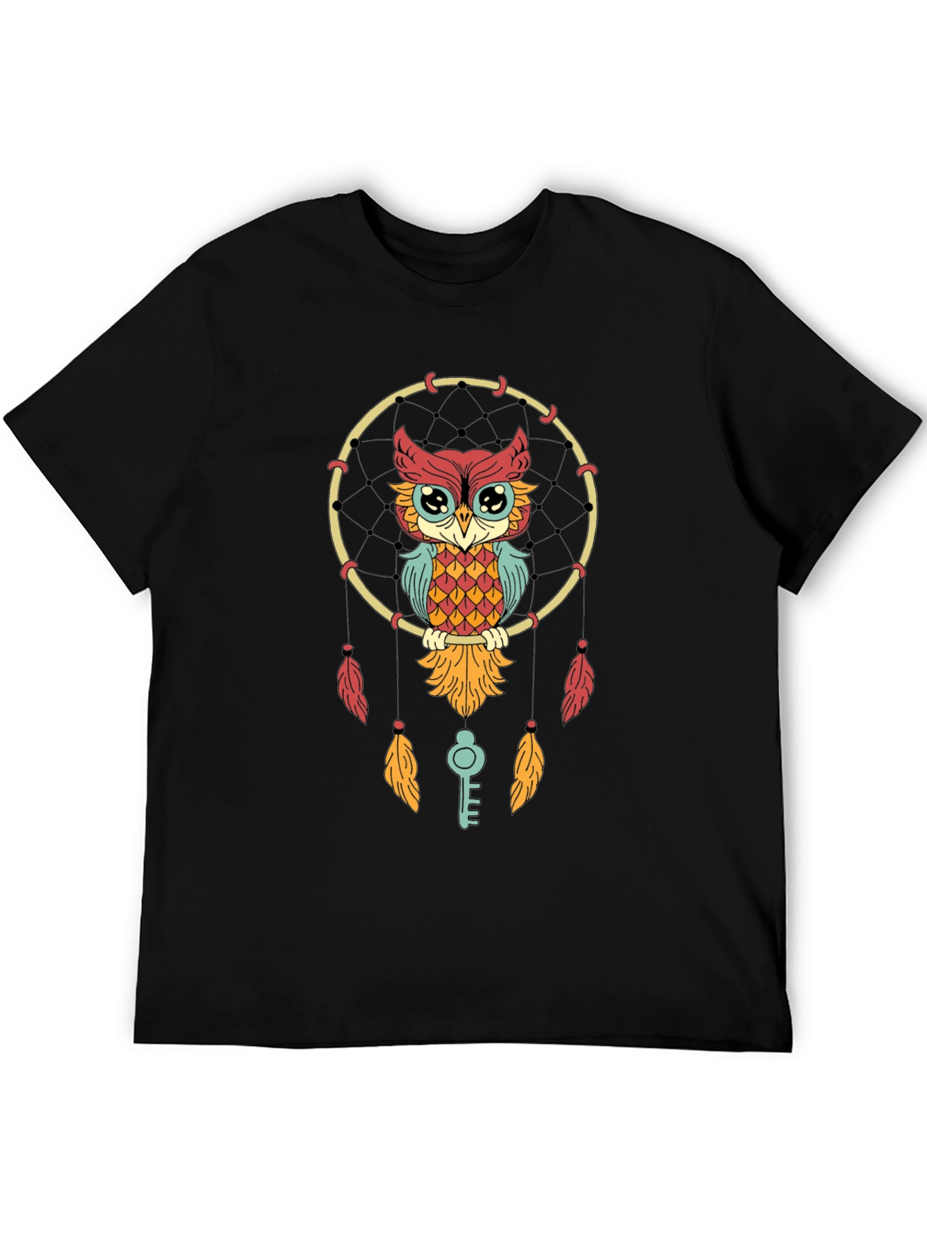 Owl Dreamcatcher Graphic Tee - Stylish Unisex T-Shirt