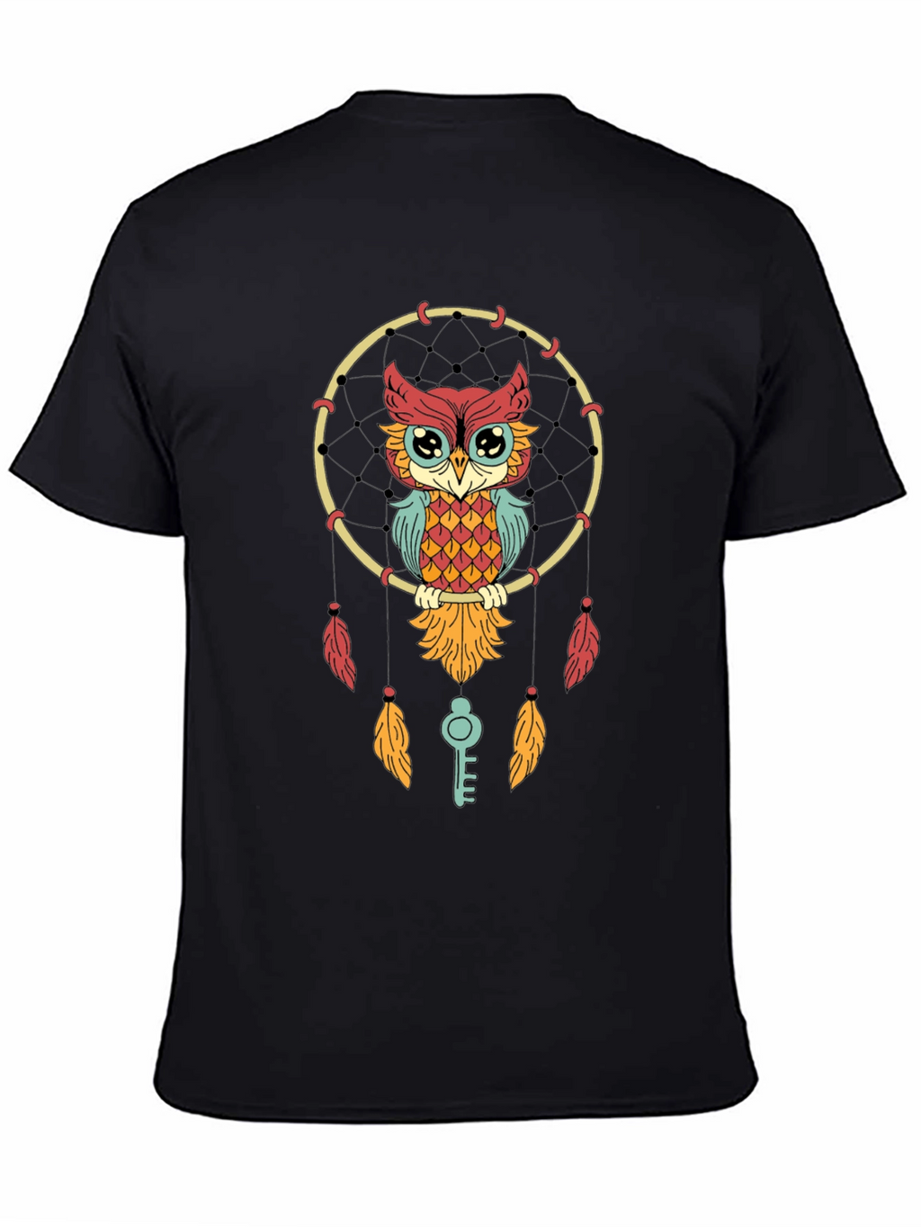 Owl Dreamcatcher Graphic Tee - Stylish Unisex T-Shirt