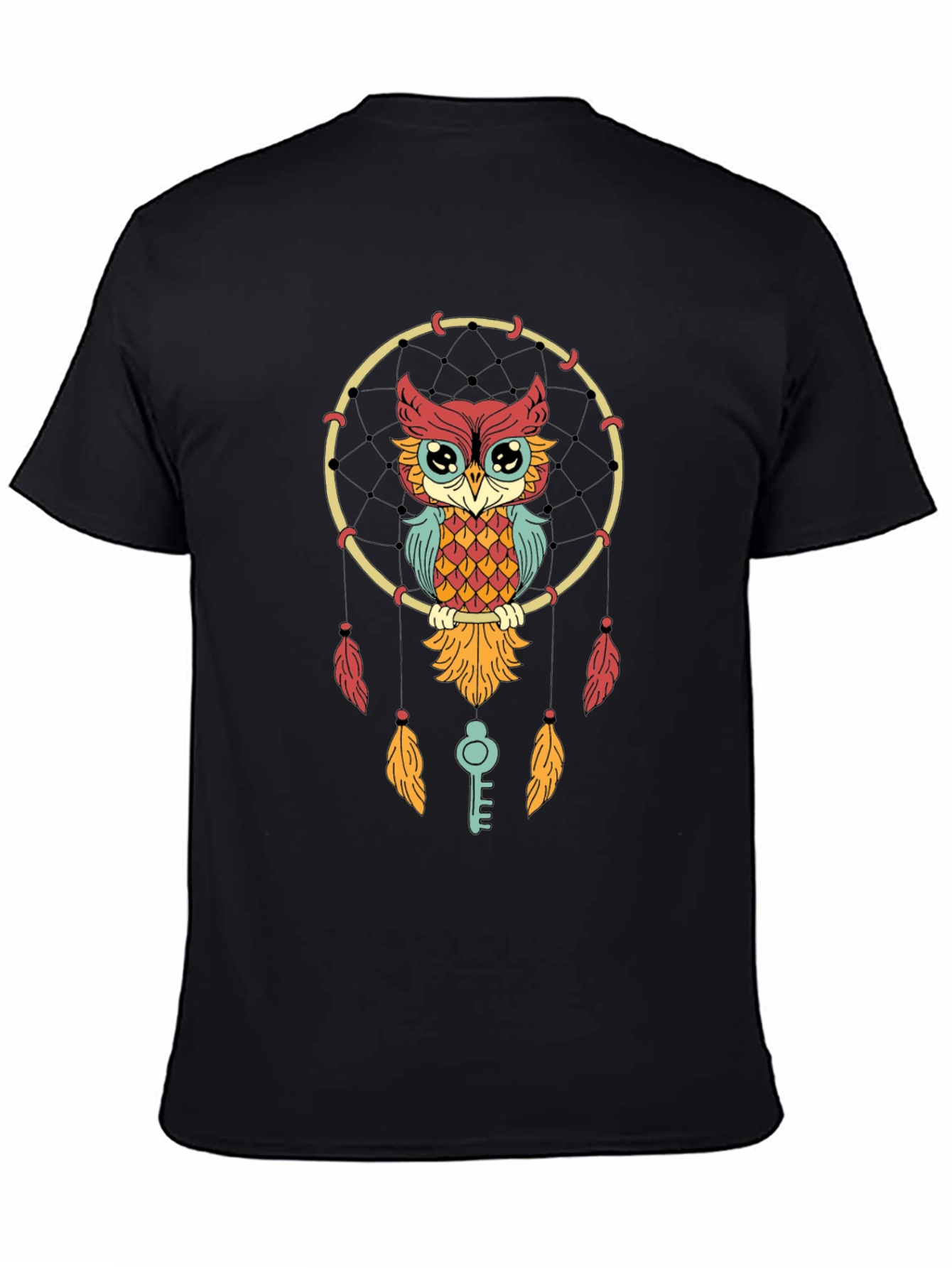 Owl Dreamcatcher Graphic Tee - Stylish Unisex T-Shirt