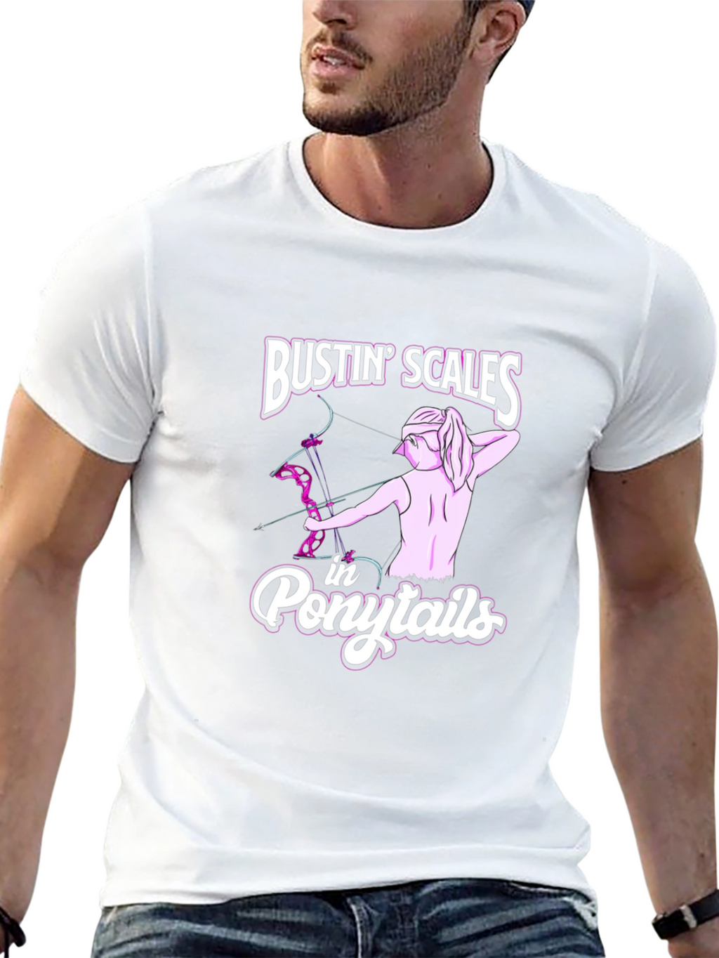 Bustin Scales in Ponytails Graphic Tee