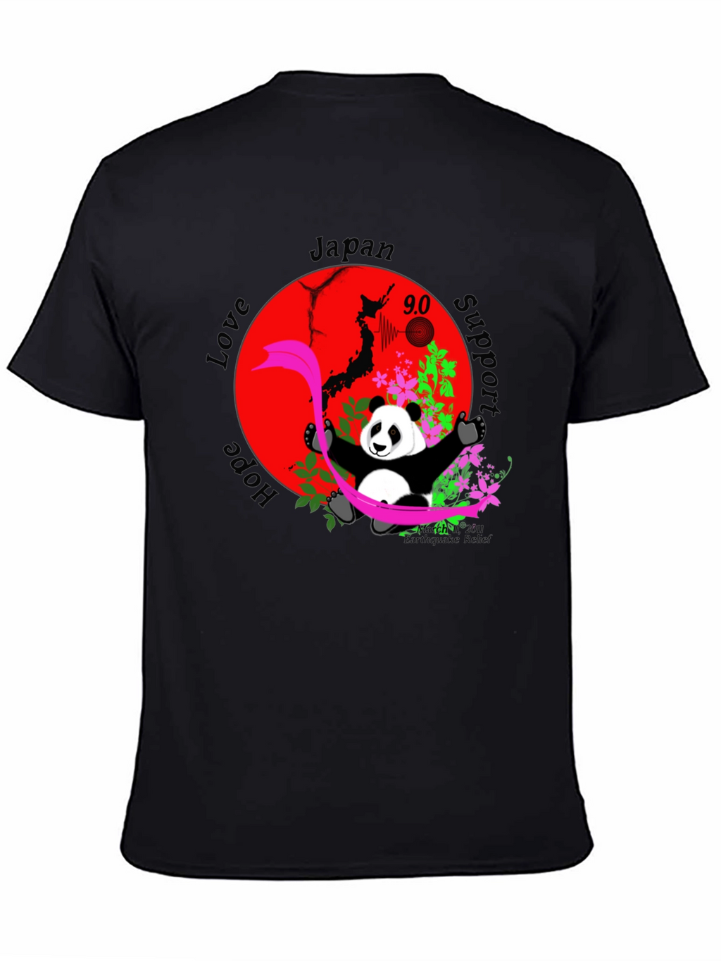 Japan Support T-Shirt with Panda