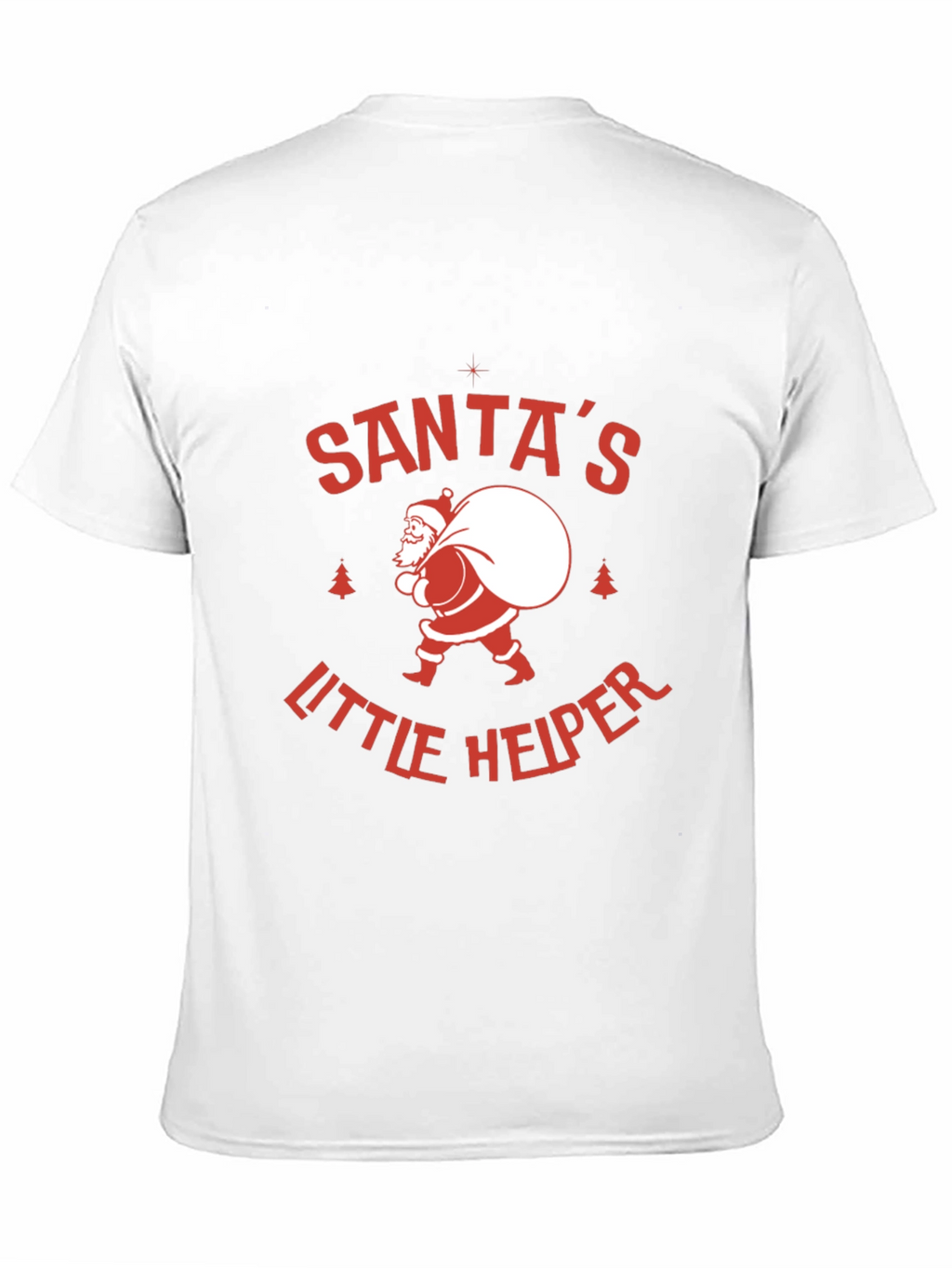 Santas Little Helper Graphic Tee - Holiday Cheer!