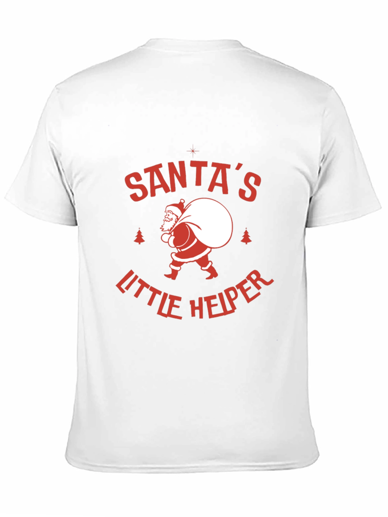 Santas Little Helper Graphic Tee - Holiday Cheer!