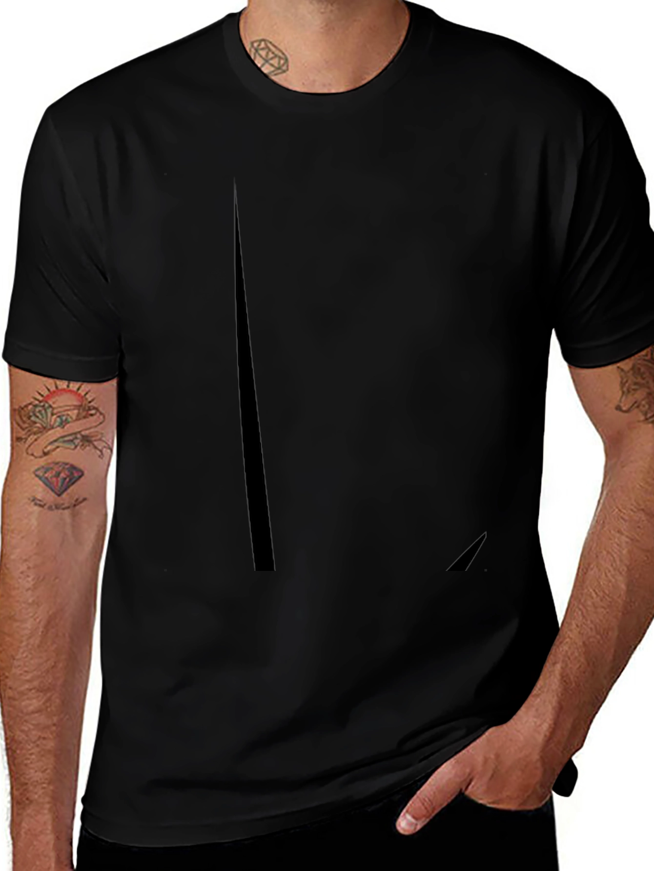 Mens Classic Black T-Shirt - Casual Comfort
