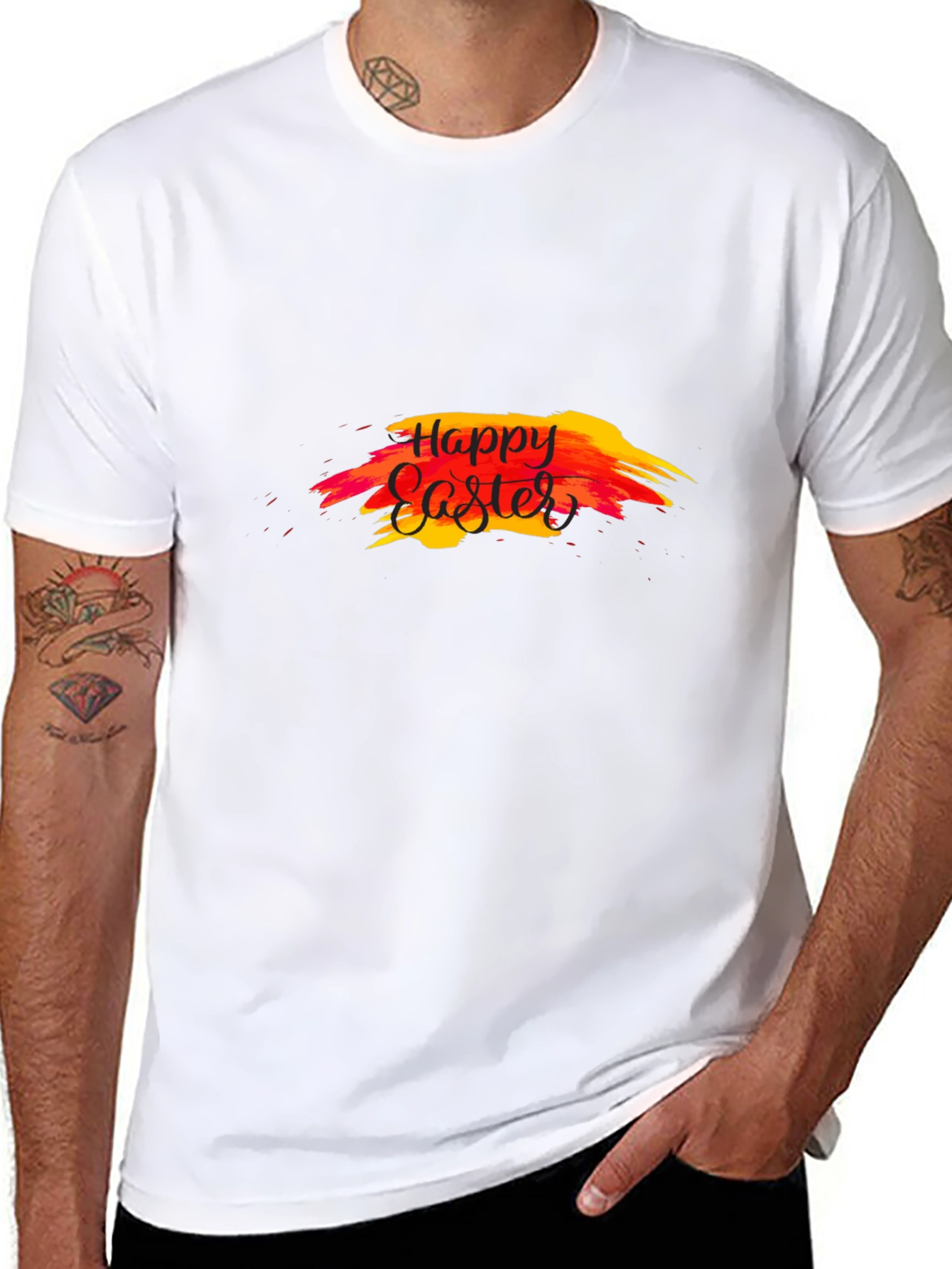 Happy Easter Graphic Print T-Shirt
