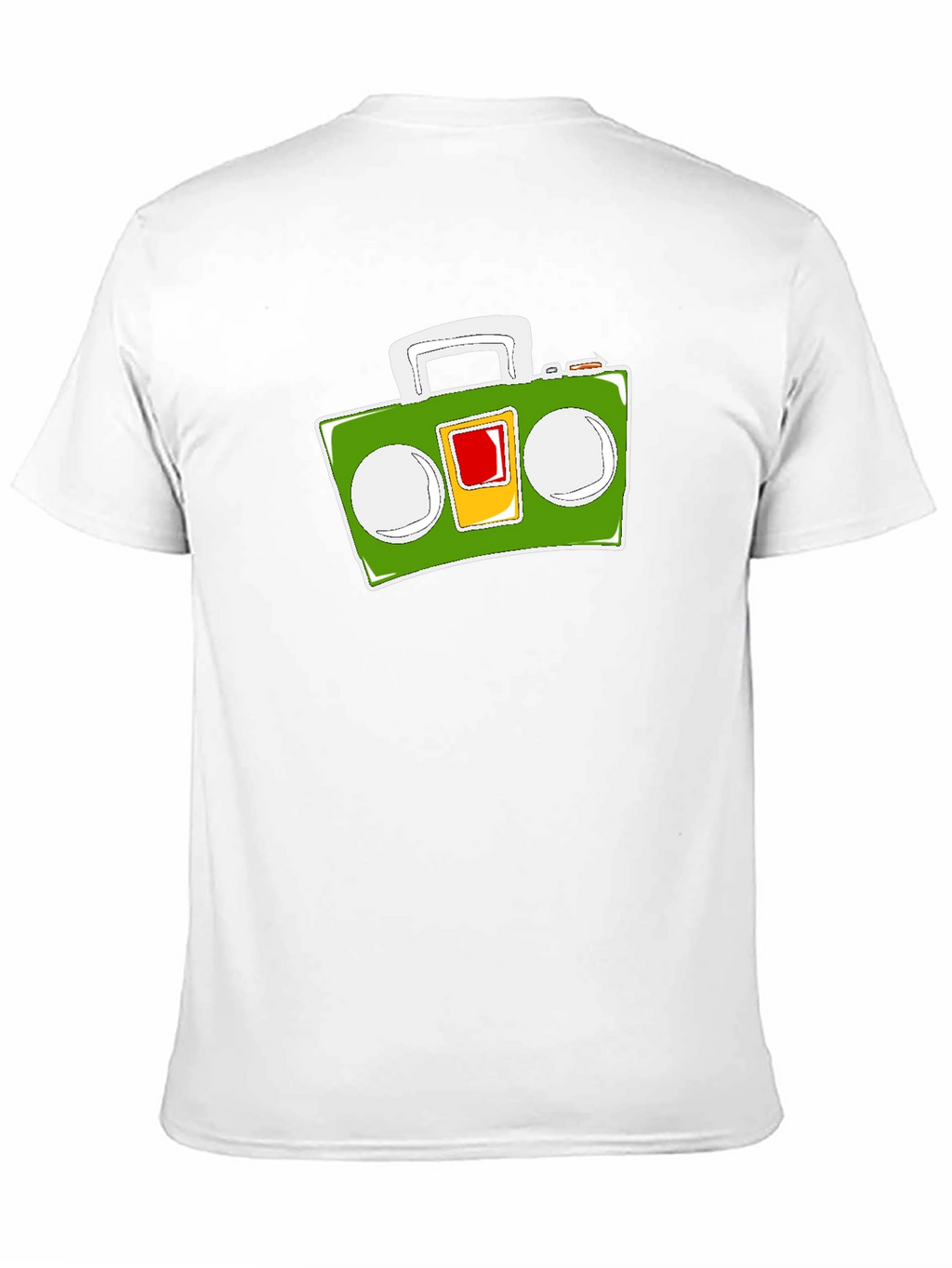 Retro Boombox Graphic Tee - Black