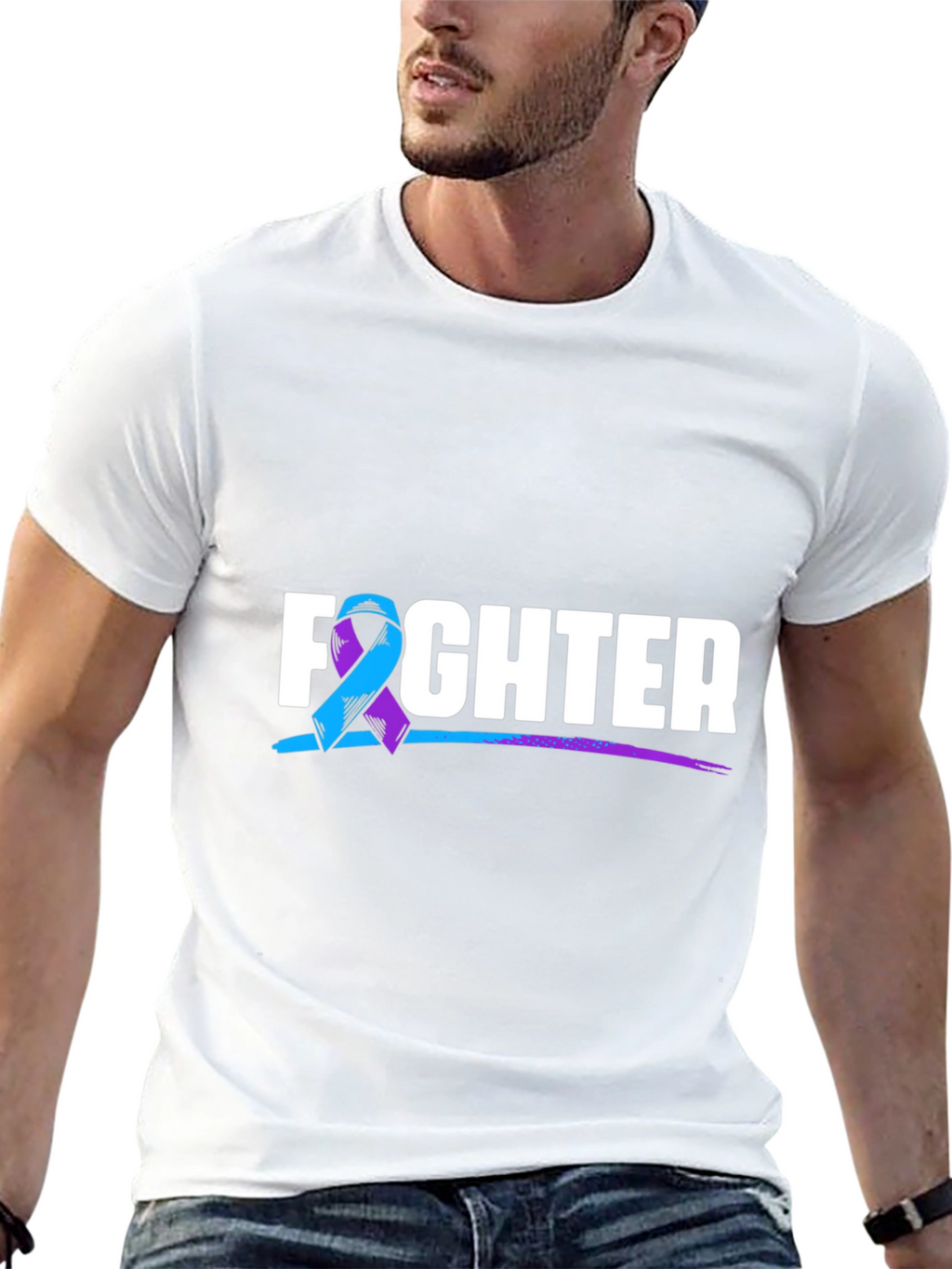 Fighter T-Shirt: Support Suicide Awareness