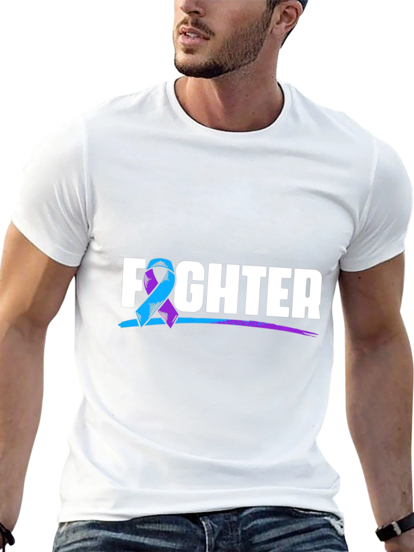 Fighter T-Shirt: Support Suicide Awareness