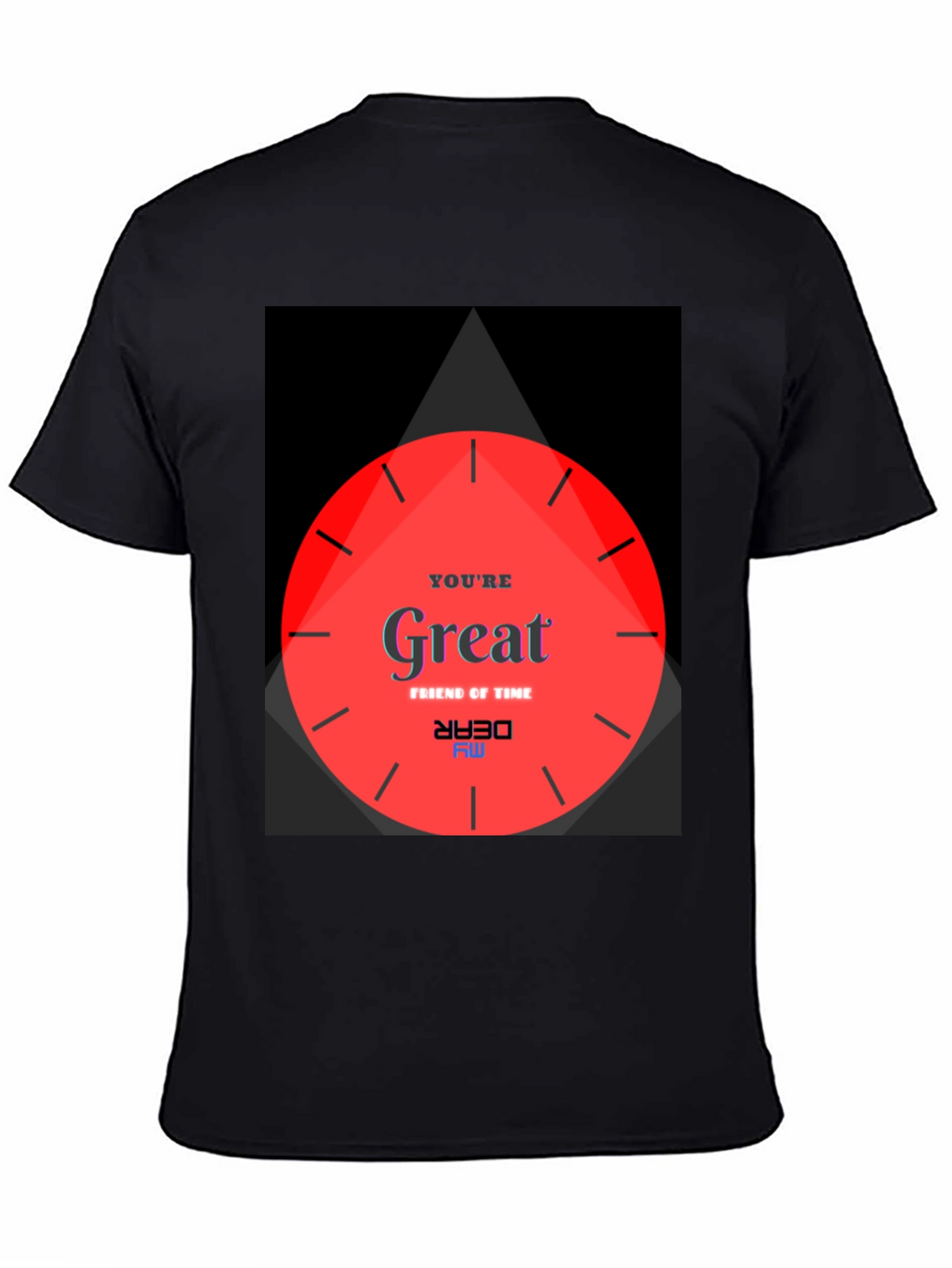 Unique Graphic Tee - Great Friend of Time Design