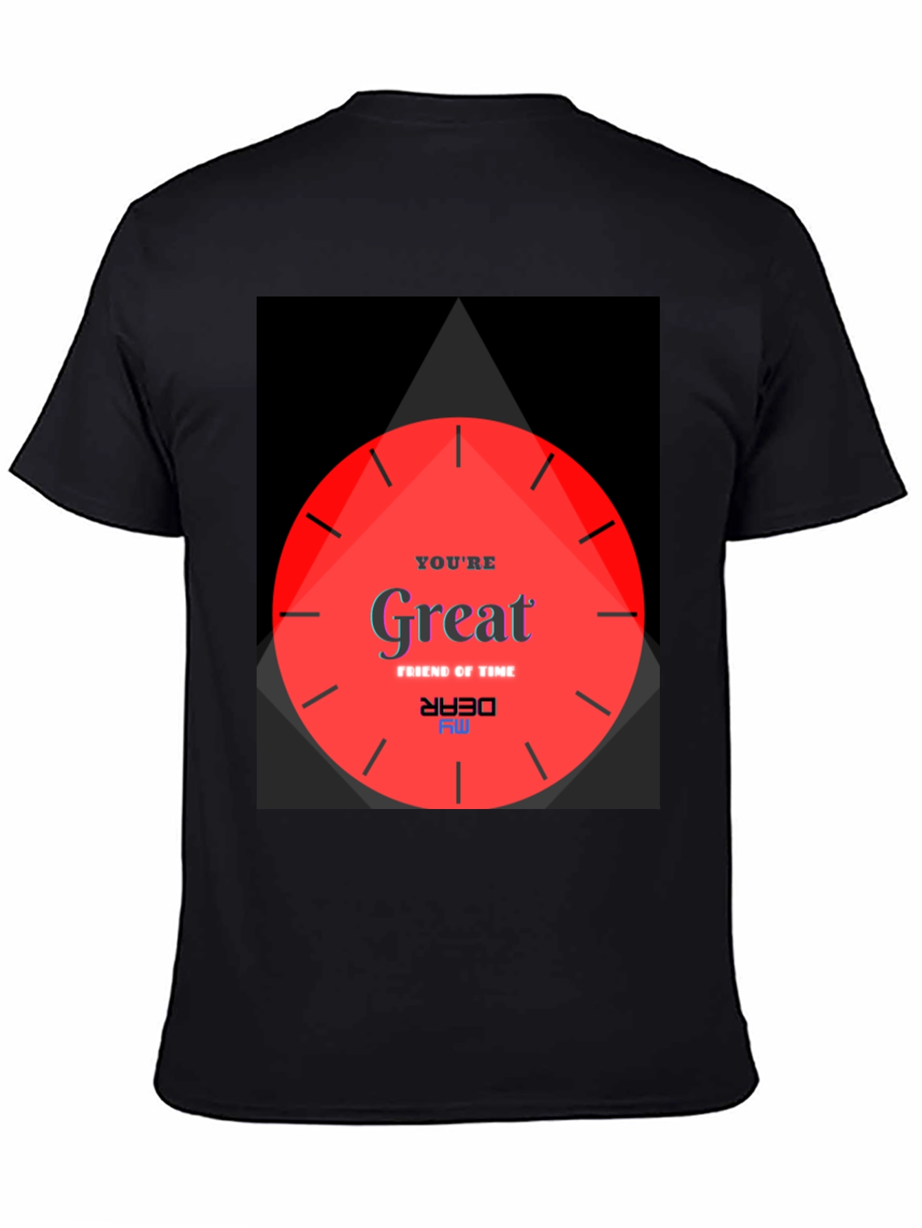 Unique Graphic Tee - Great Friend of Time Design