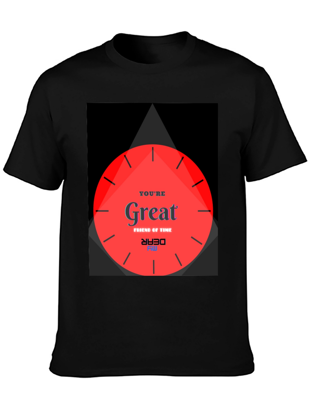 Unique Graphic Tee - Great Friend of Time Design