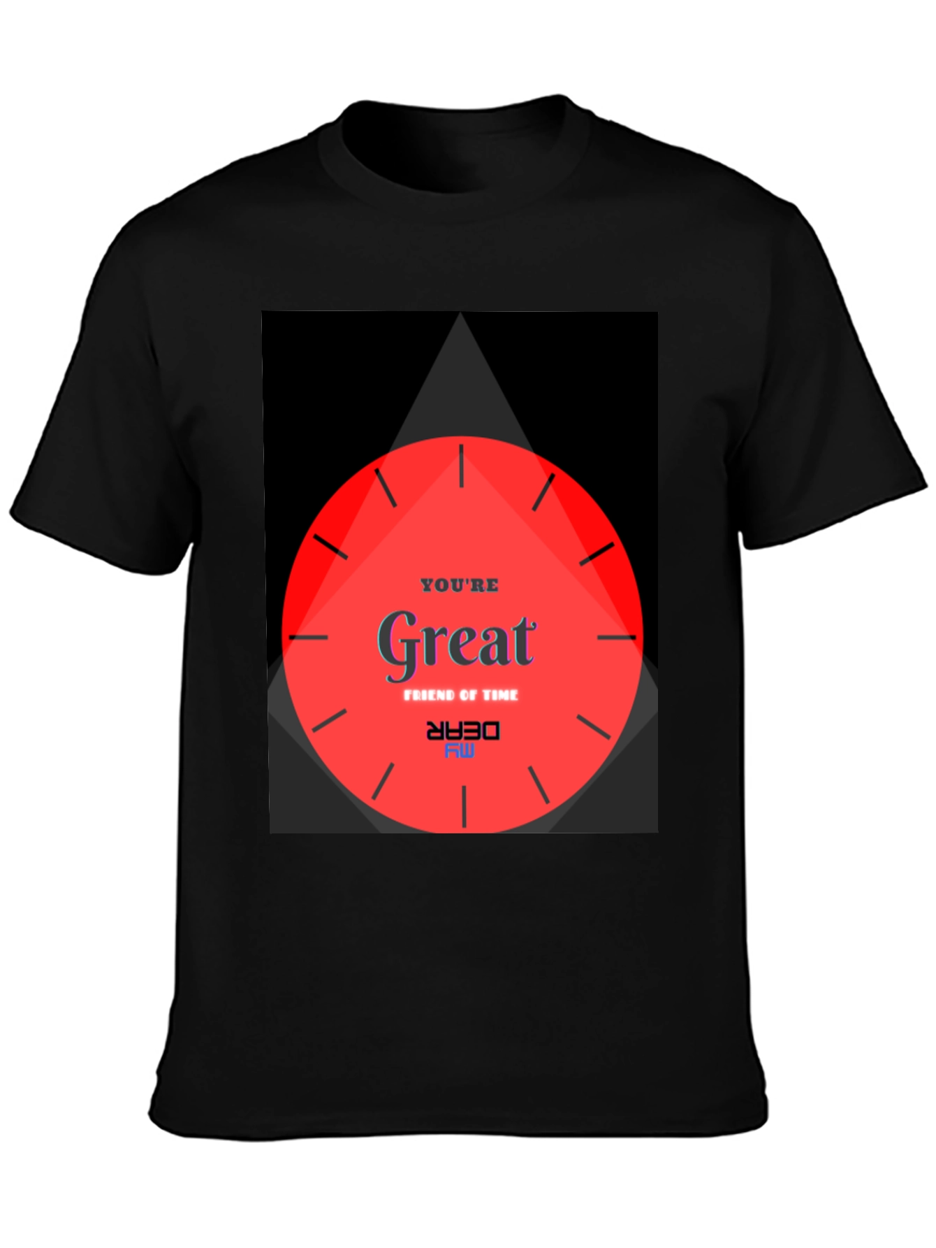 Unique Graphic Tee - Great Friend of Time Design