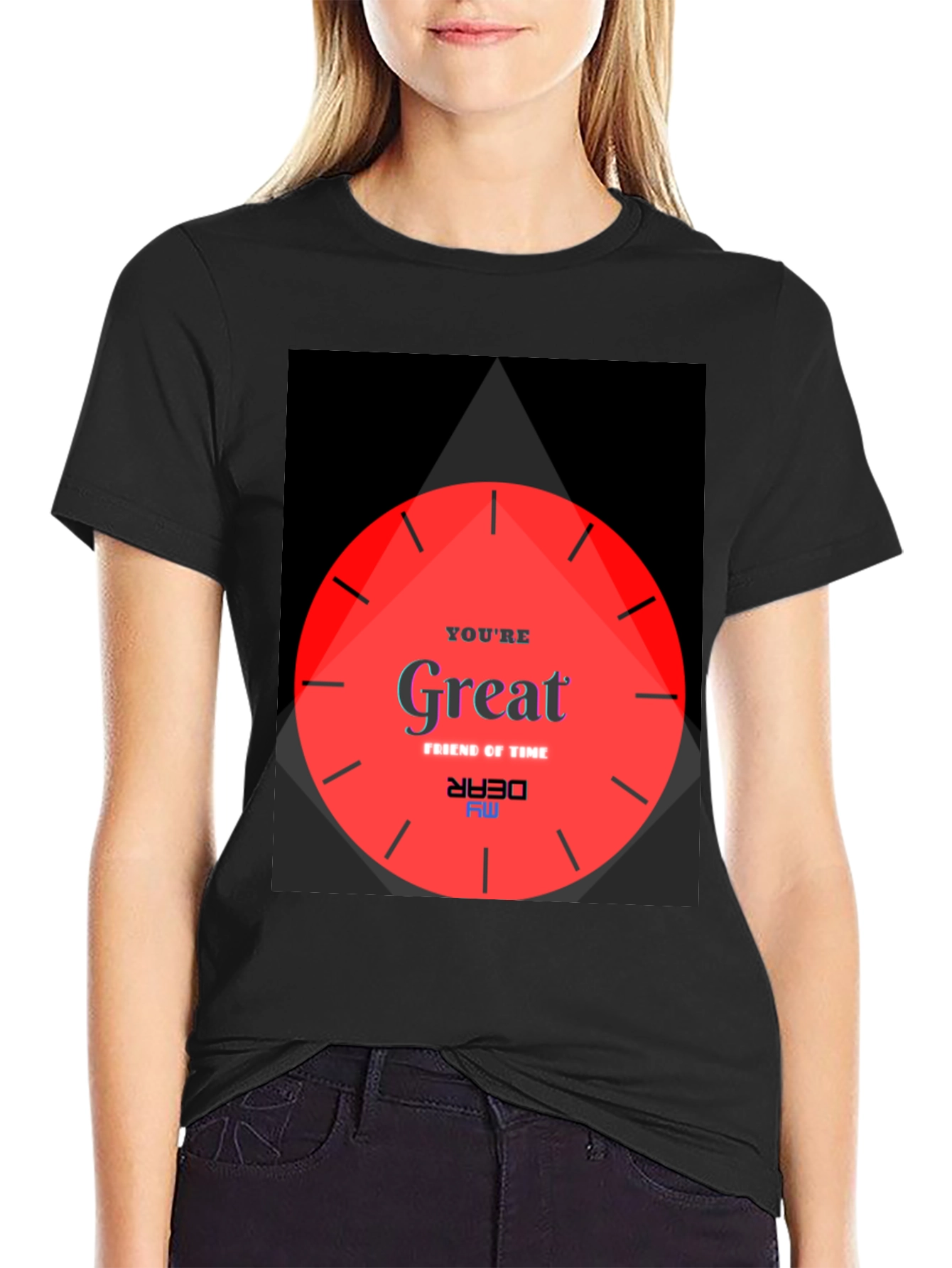 Unique Graphic Tee - Great Friend of Time Design