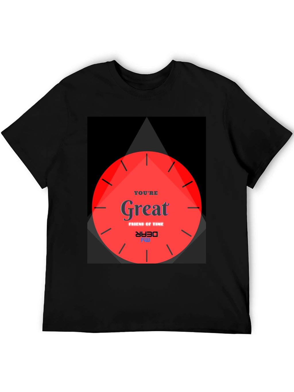 Unique Graphic Tee - Great Friend of Time Design
