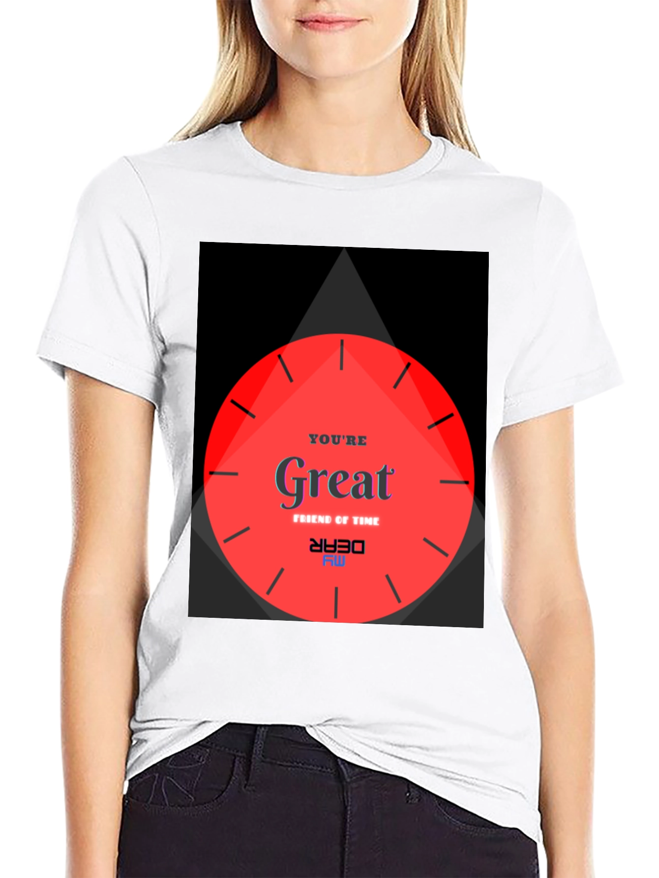Unique Graphic Tee - Great Friend of Time Design