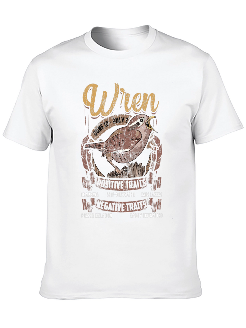 Wren Zodiac Sign T-Shirt: June 10 - July 7